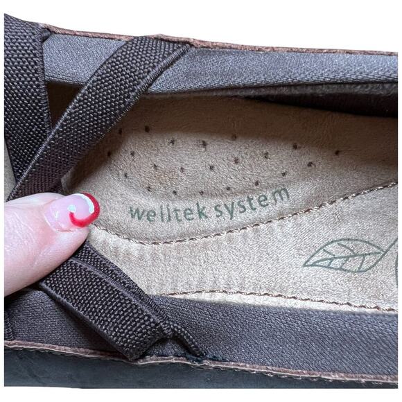 EARTH ORIGINS Leslie Women's 9.5W Leather Slip On Ballet Flats Shoes *READ* - Picture 15 of 16